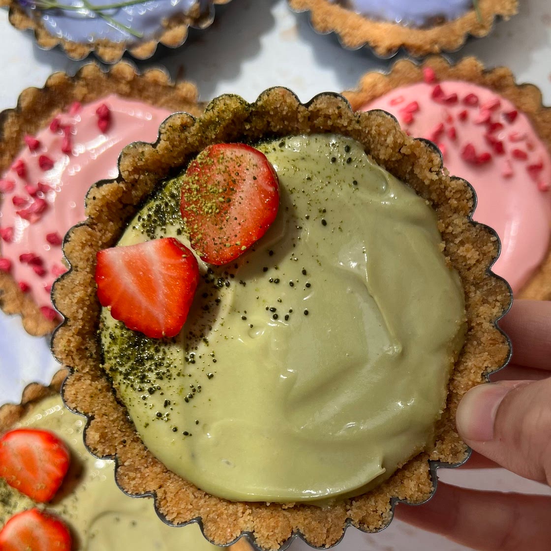 Mini Summer/spring No-bake Cheesecakes 