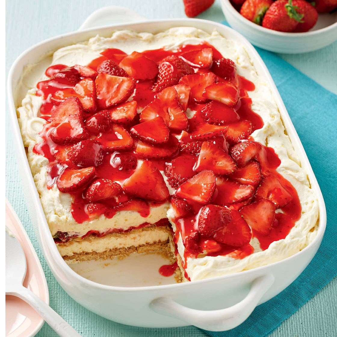 Lasagne aux fraises