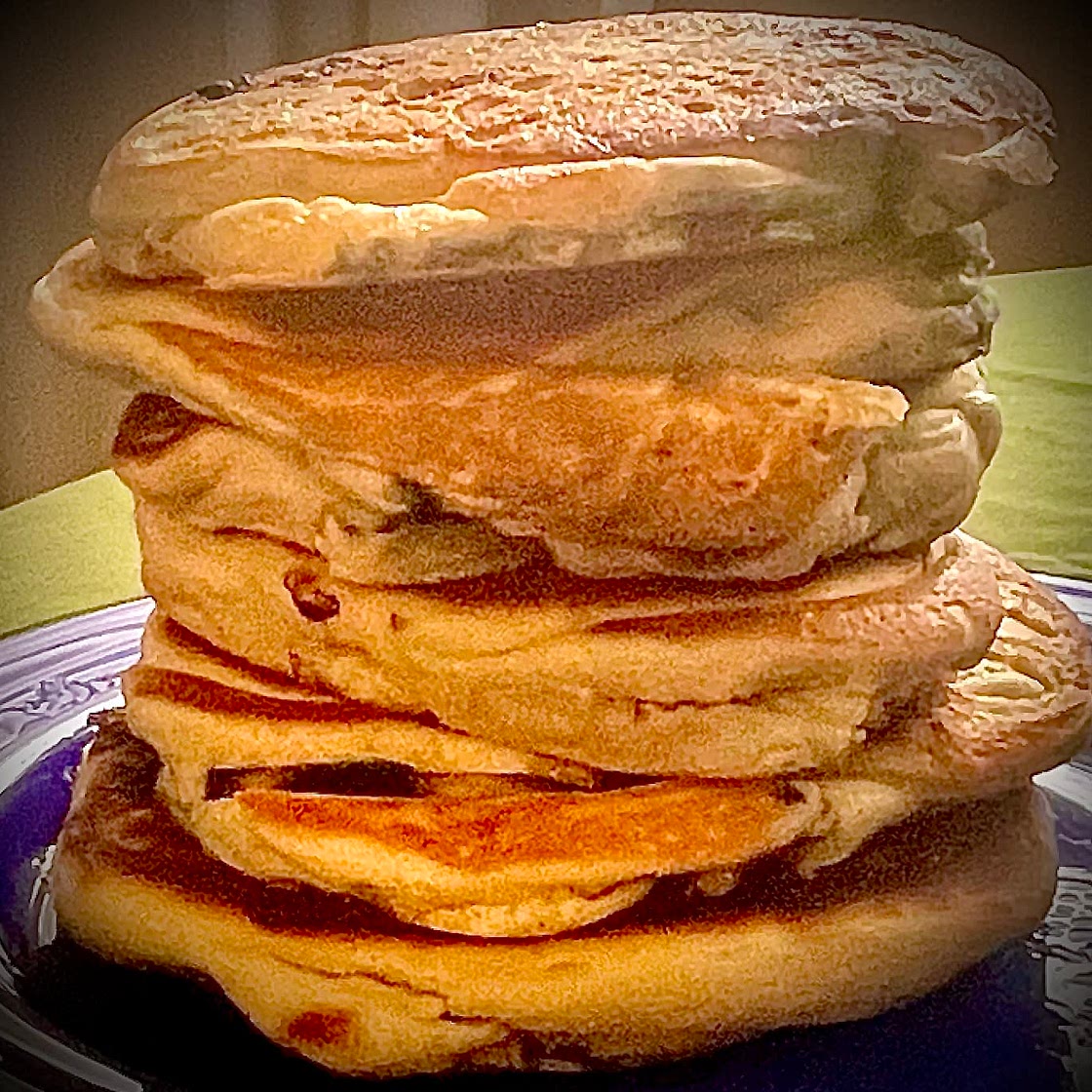 Vegan, High-protein, Berry-studed Pancakes