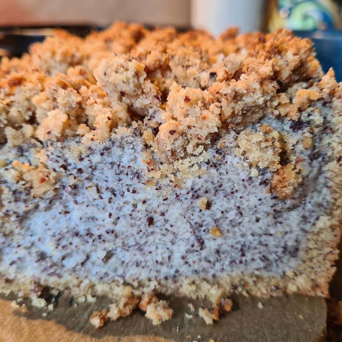 Mohnkuchen mit Streuseln