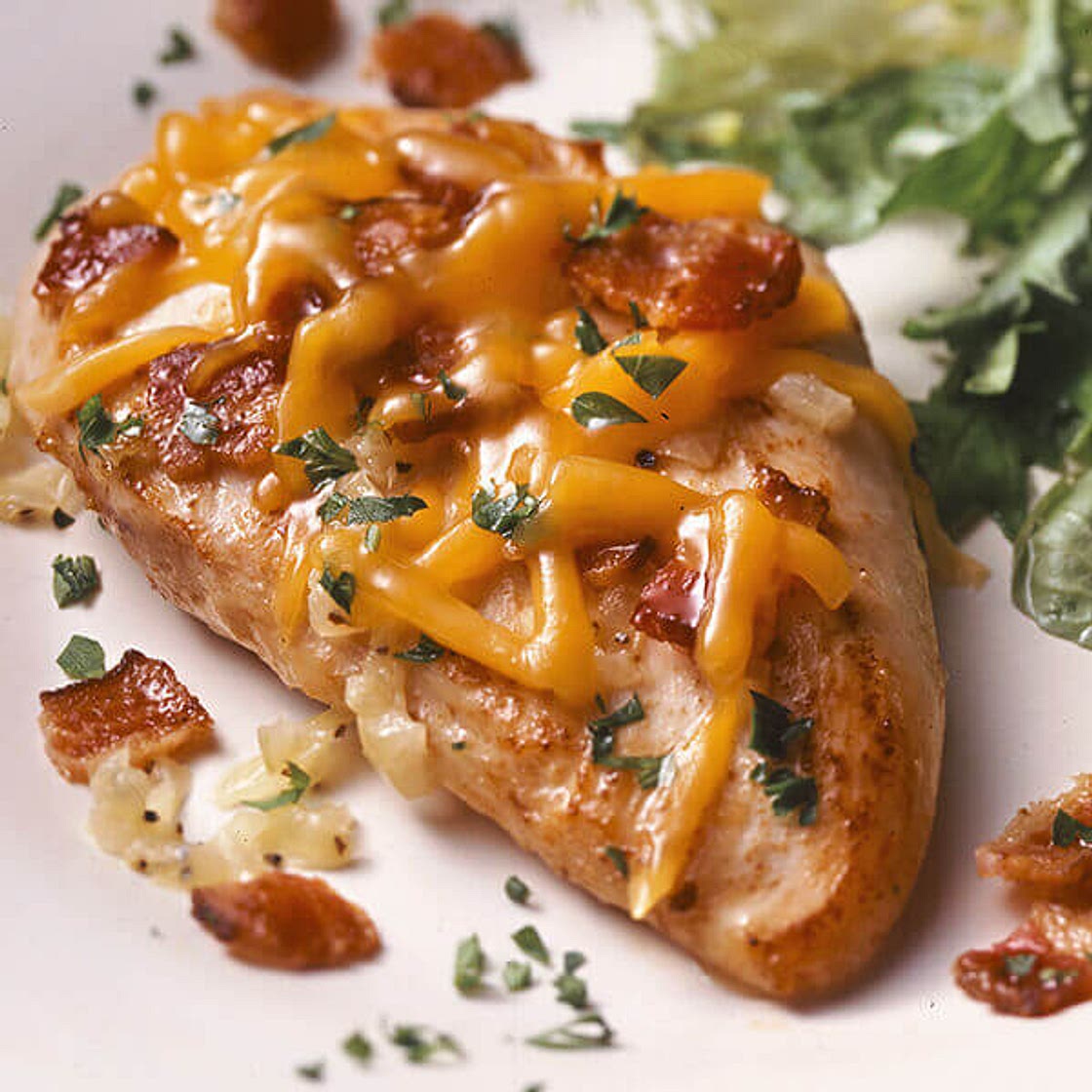 Chicken with Bacon Cheese Topping