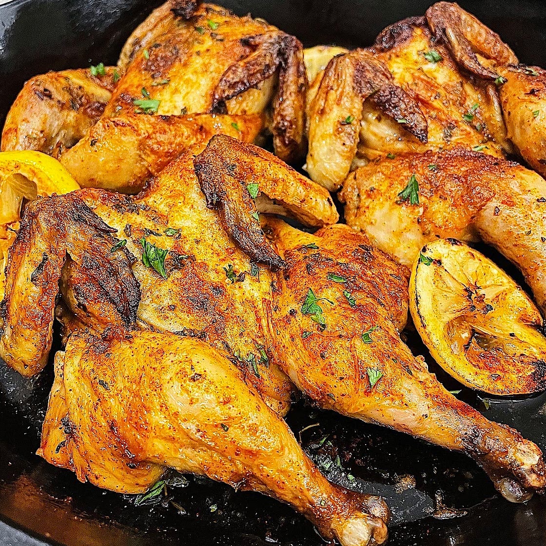 Cajun Roasted Cornish Hens 