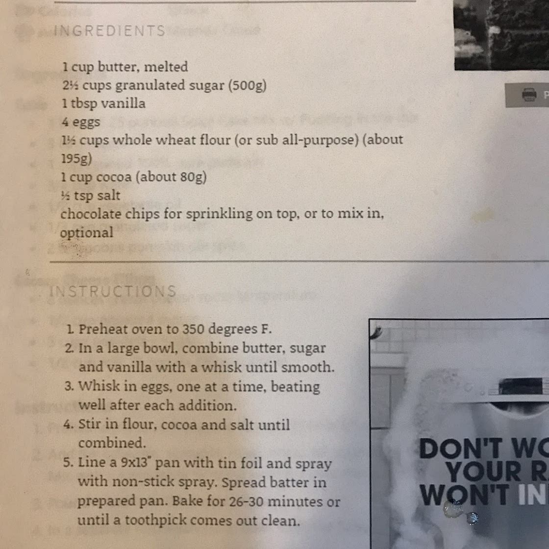 Kate's brownies