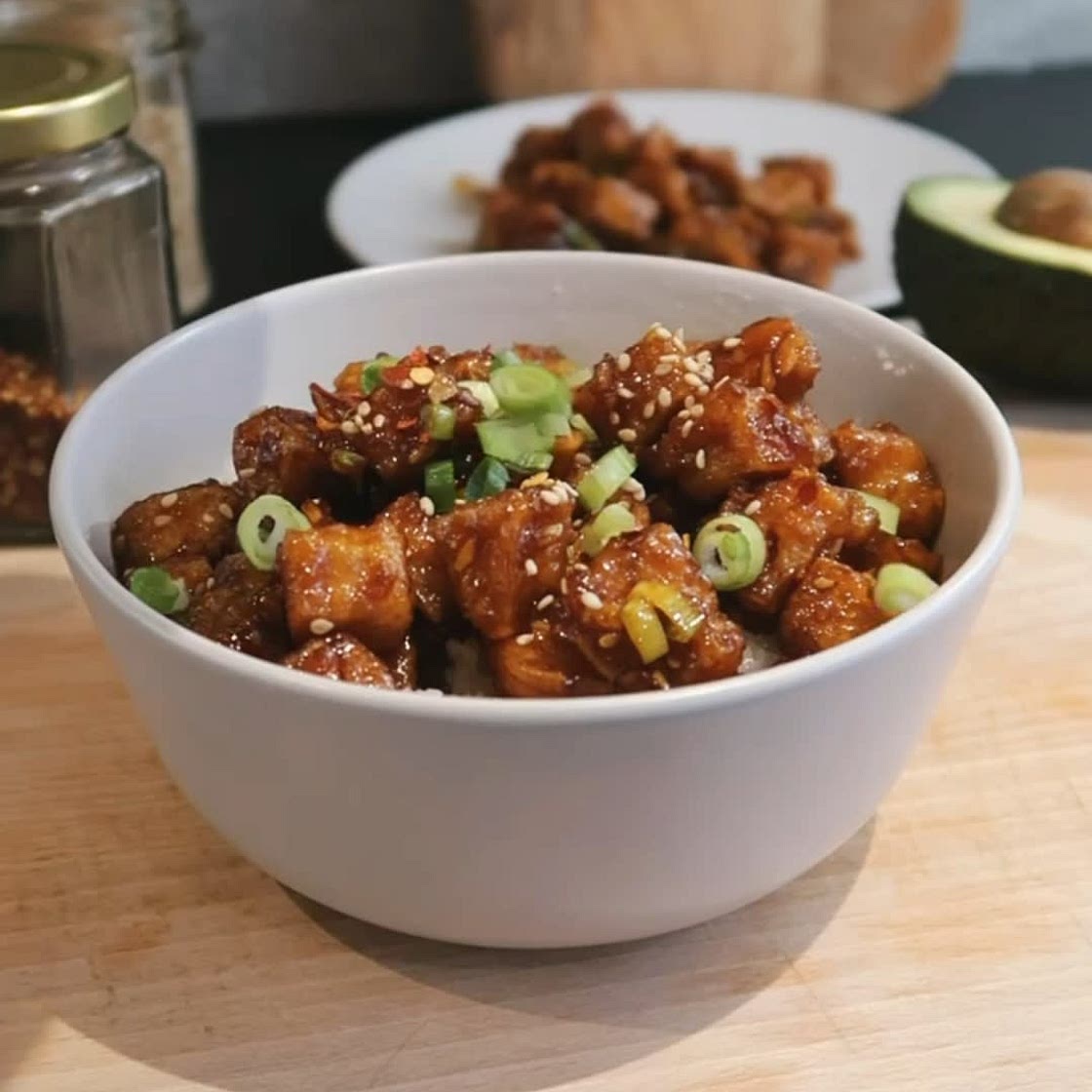 Crispy Tofu and Aubergine