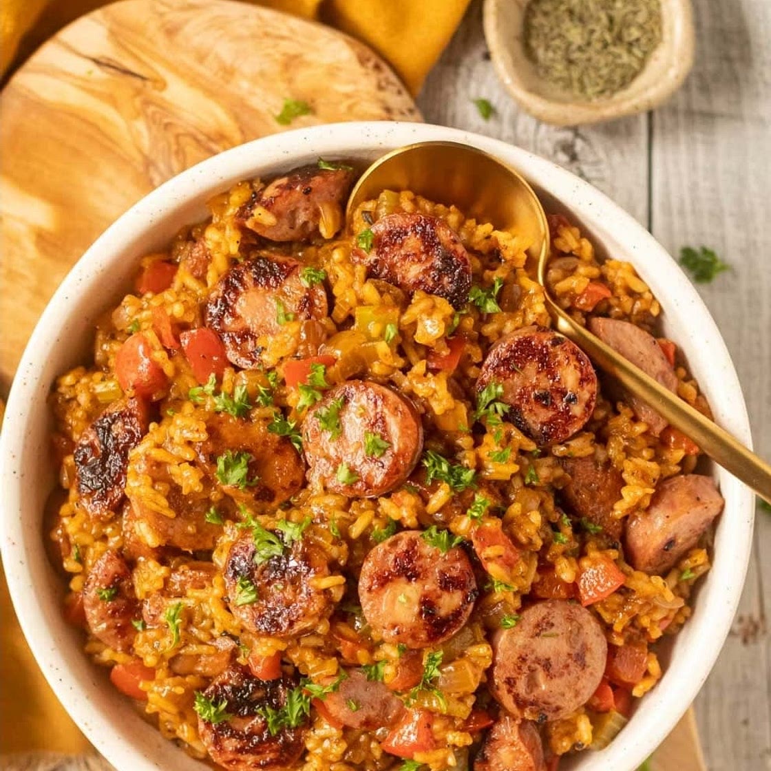 Cajun Dirty Rice with Sausage