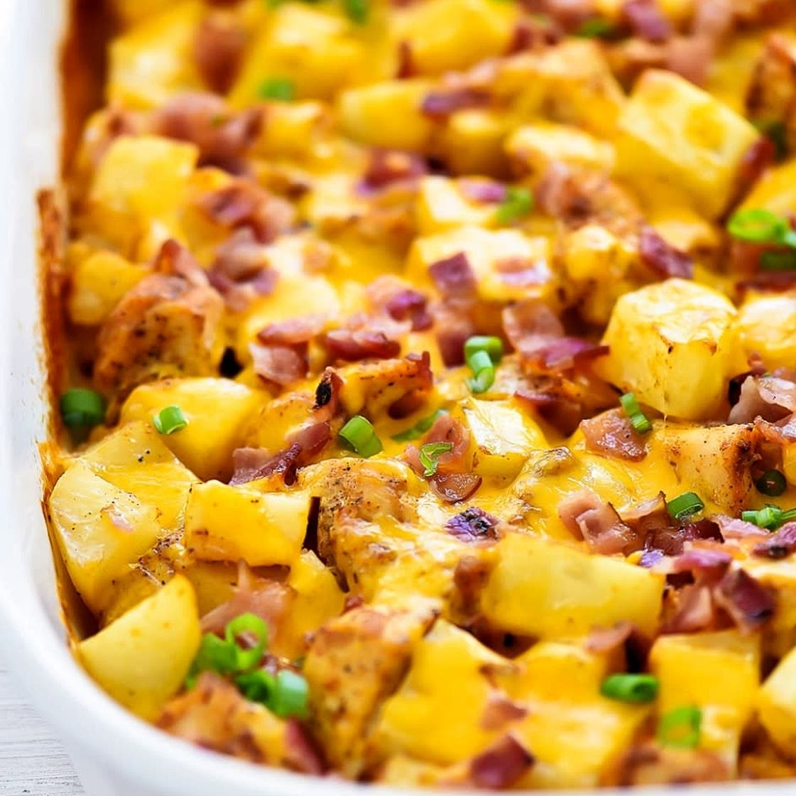 Loaded Baked Potato Chicken Casserole