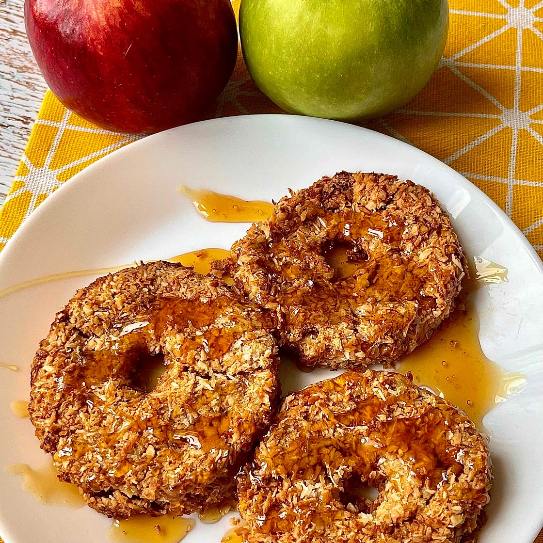 Crunchy Coconut Apple Rings 