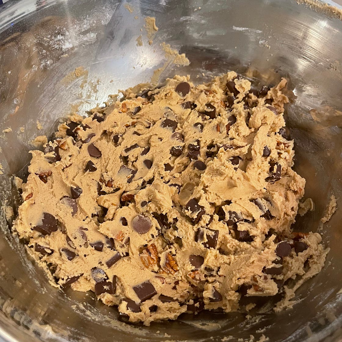 Pecan Peanut butter chocolate cookies