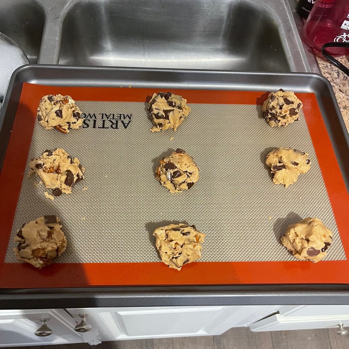 Pecan Peanut butter chocolate cookies
