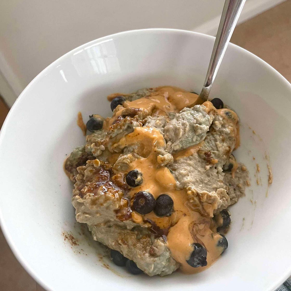 Vanilla protein porridge 