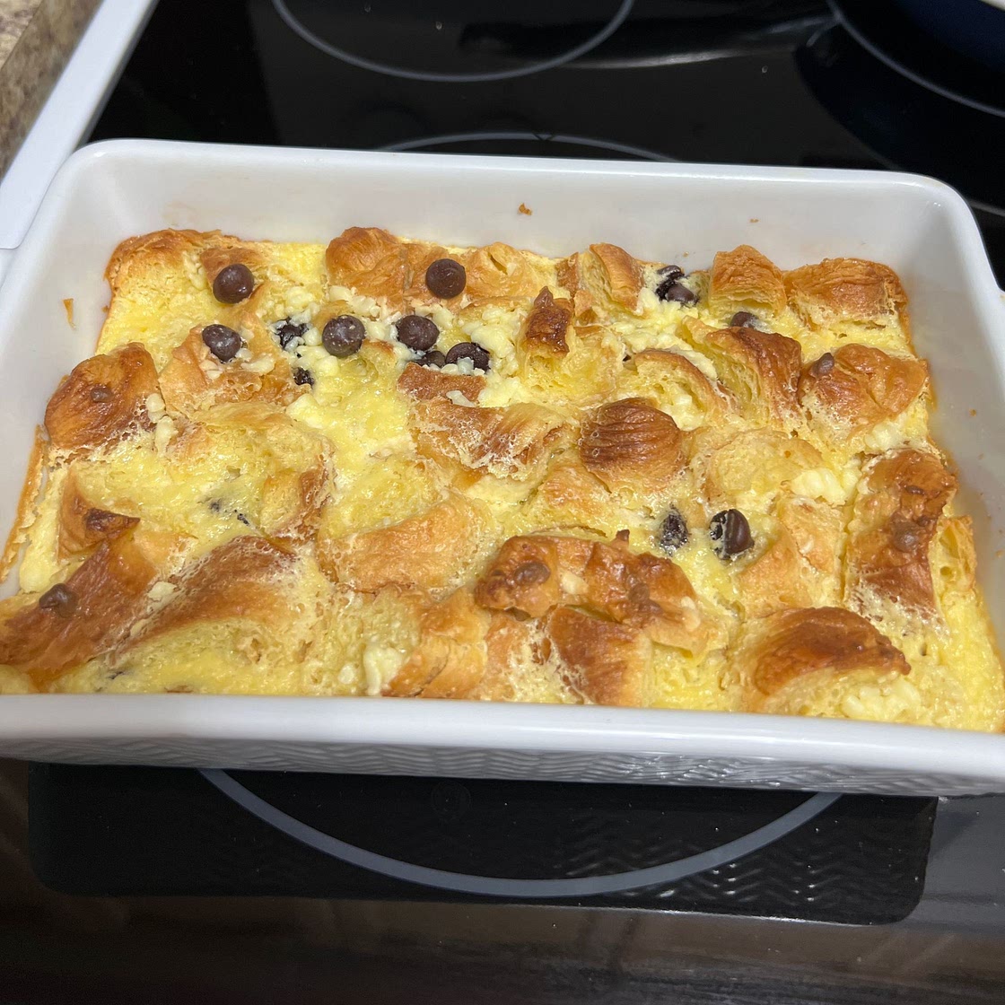 Chocolate Croissant Breakfast Bake