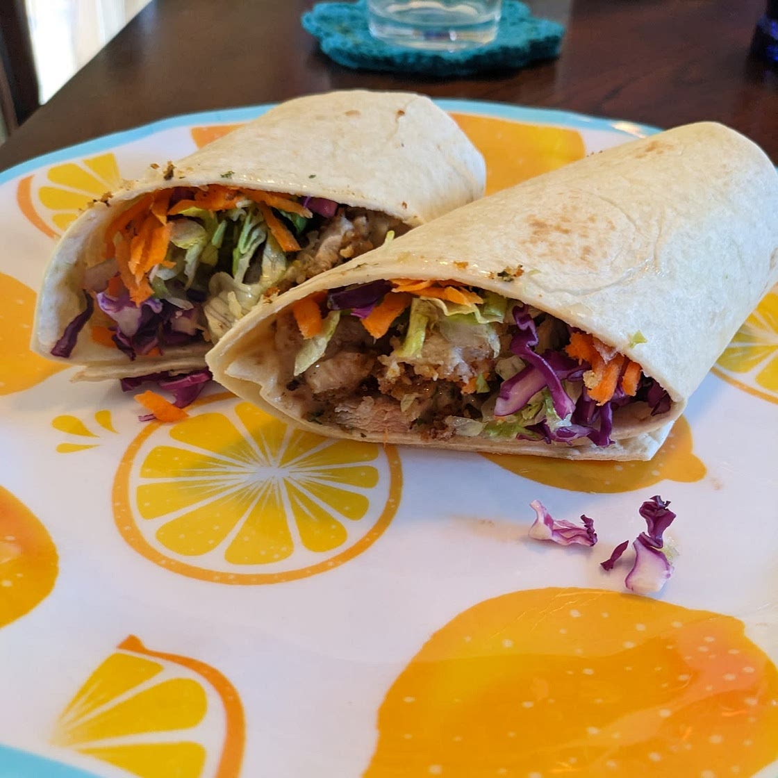 Crunchy Chicken Asian Wraps