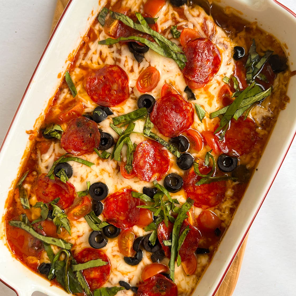 Chicken Pizza Bake