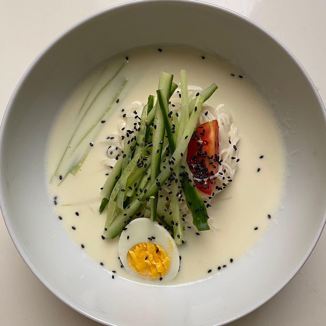 Korean cold soybean noodles