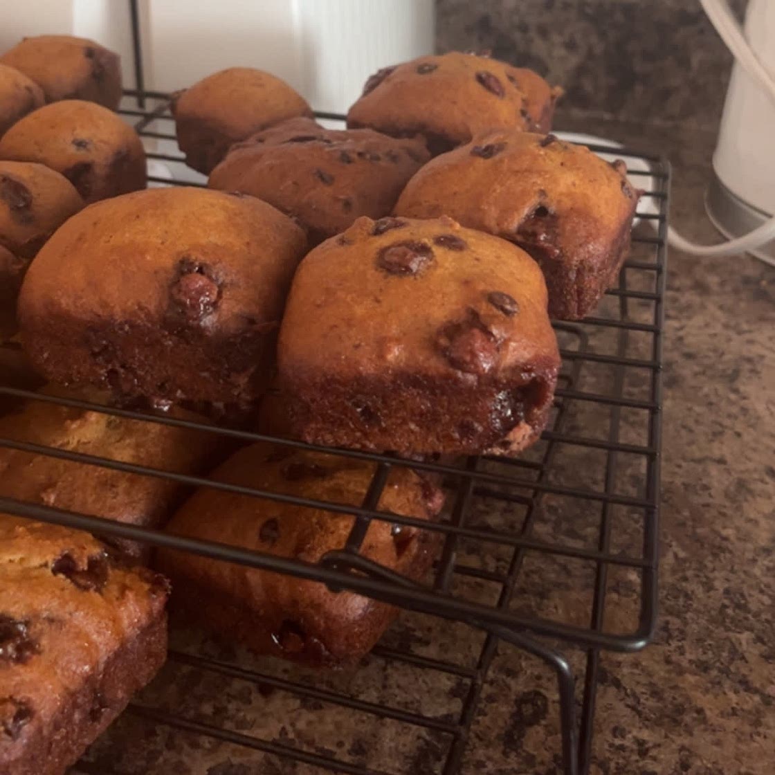 Toddler lentil banana muffins