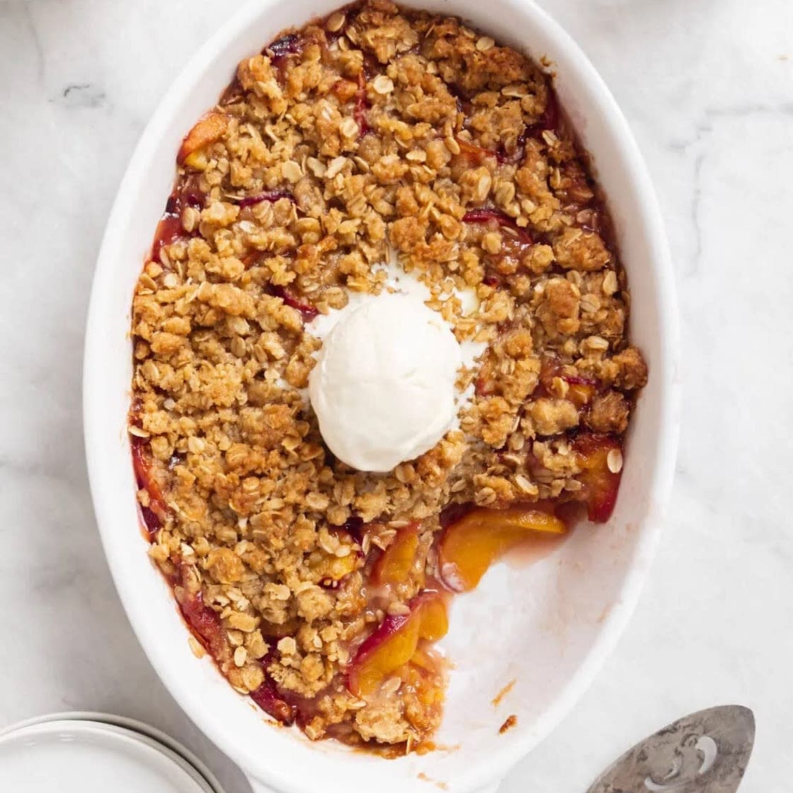 Peach crisp