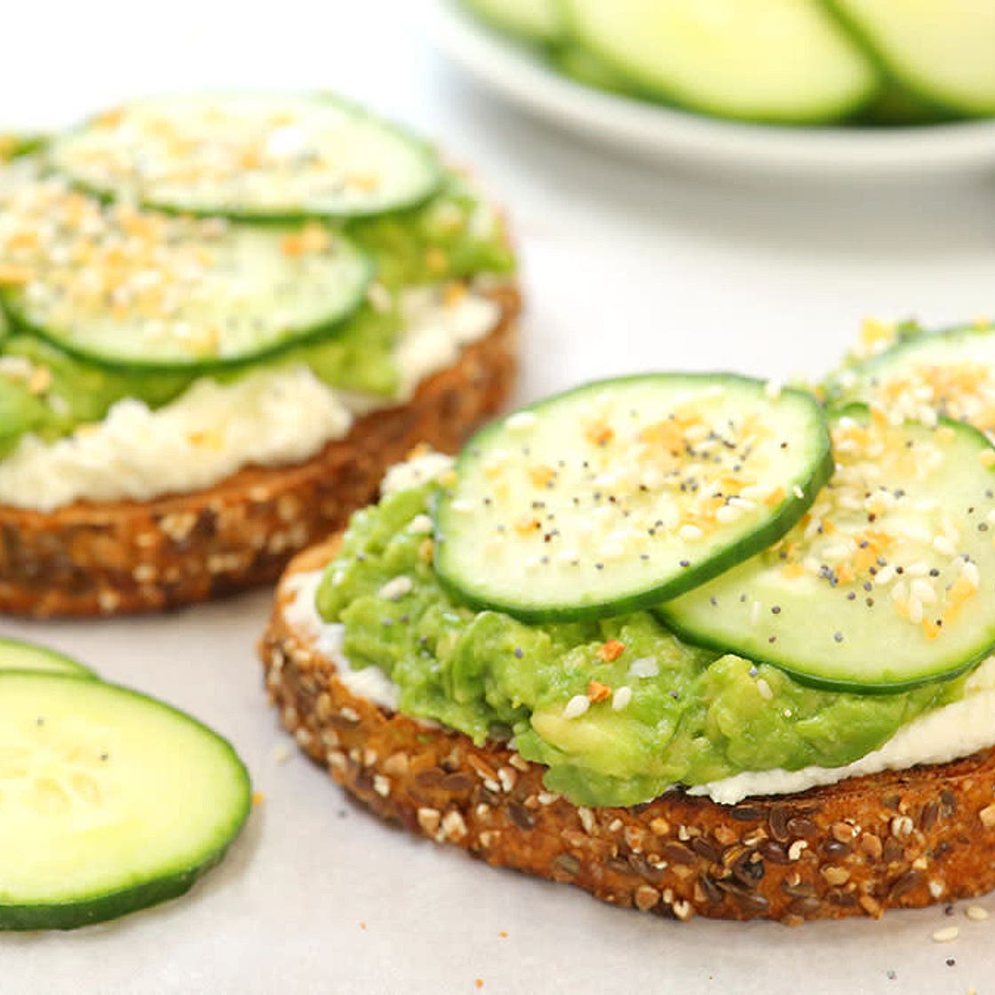 Cucumber Avocado Toast