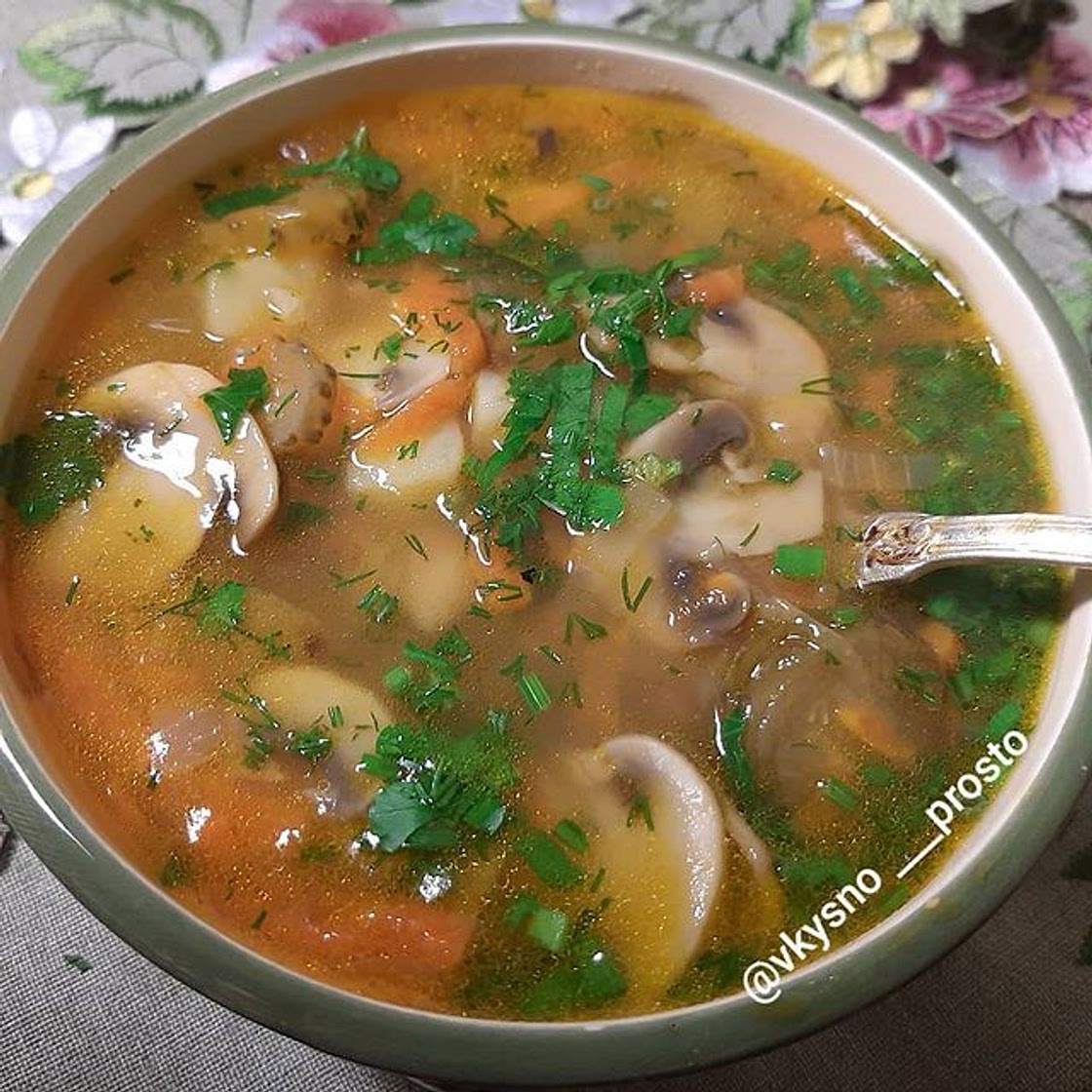 РАССОЛЬНИК С ГРИБАМИ