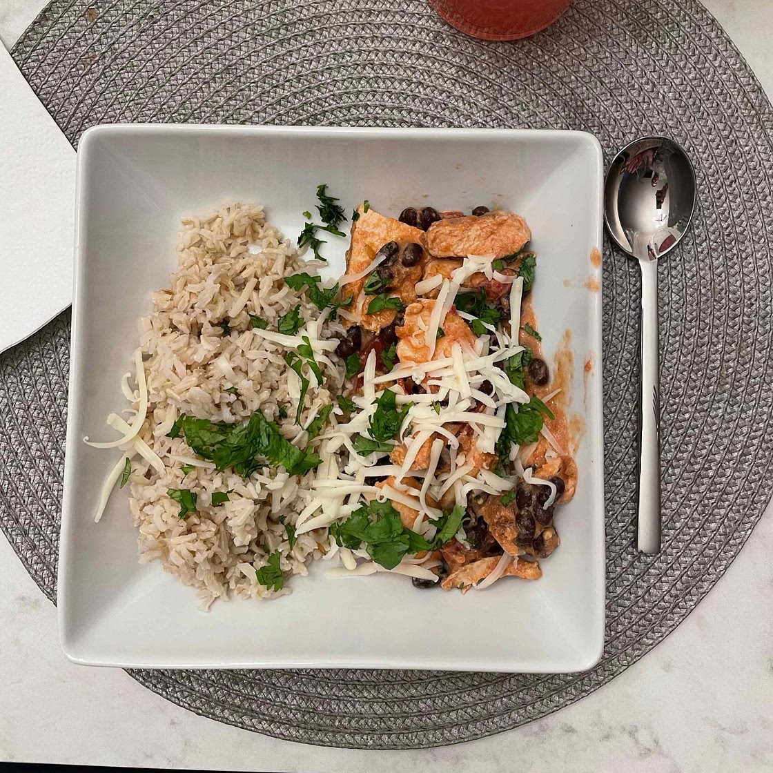 Creamy Salsa Chicken Skillet
