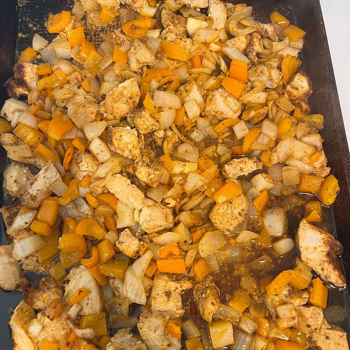 Sheet Pan Chicken Fajitas