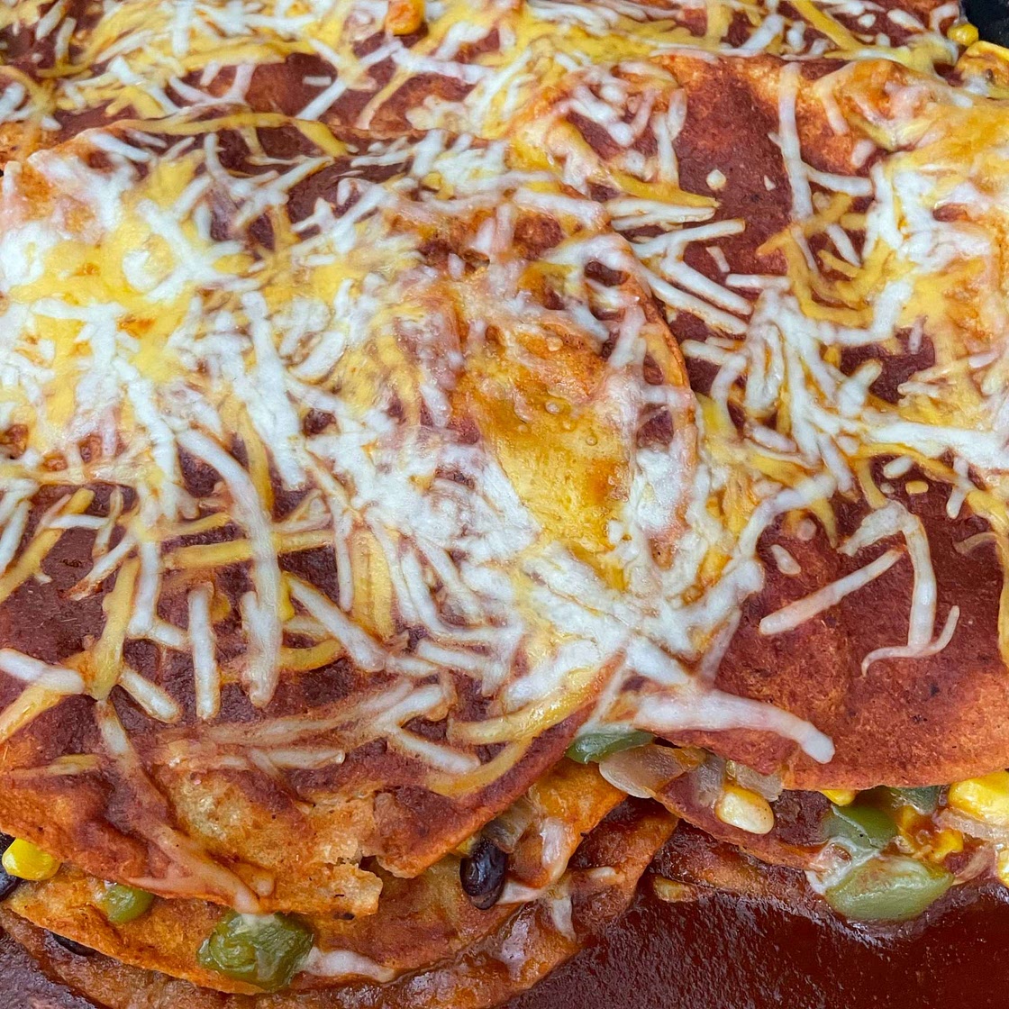The Best Vegetarian Enchiladas