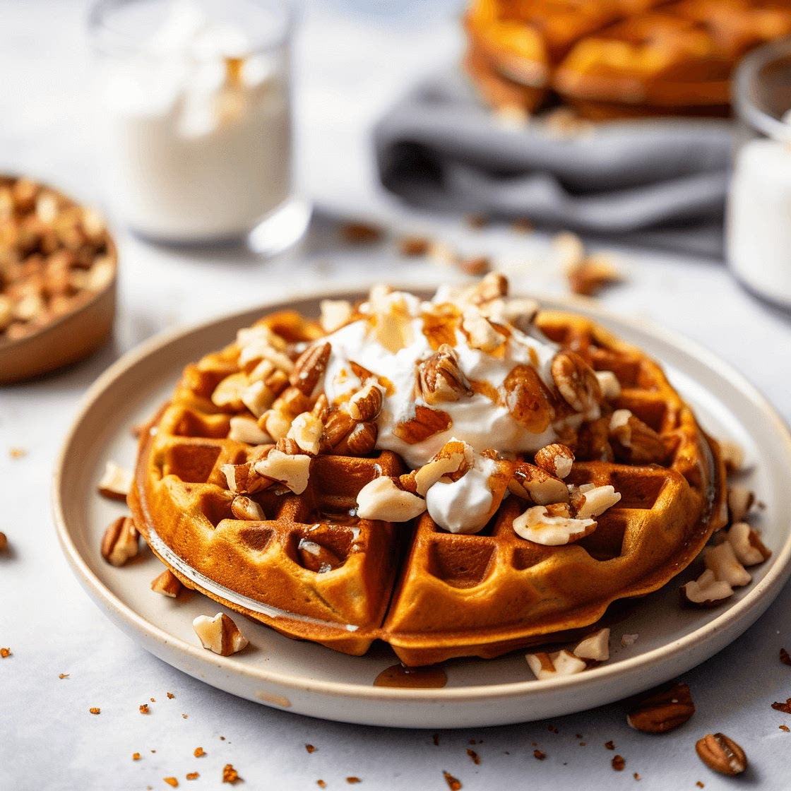 Spiced Sweet Potato Waffles — Chompions