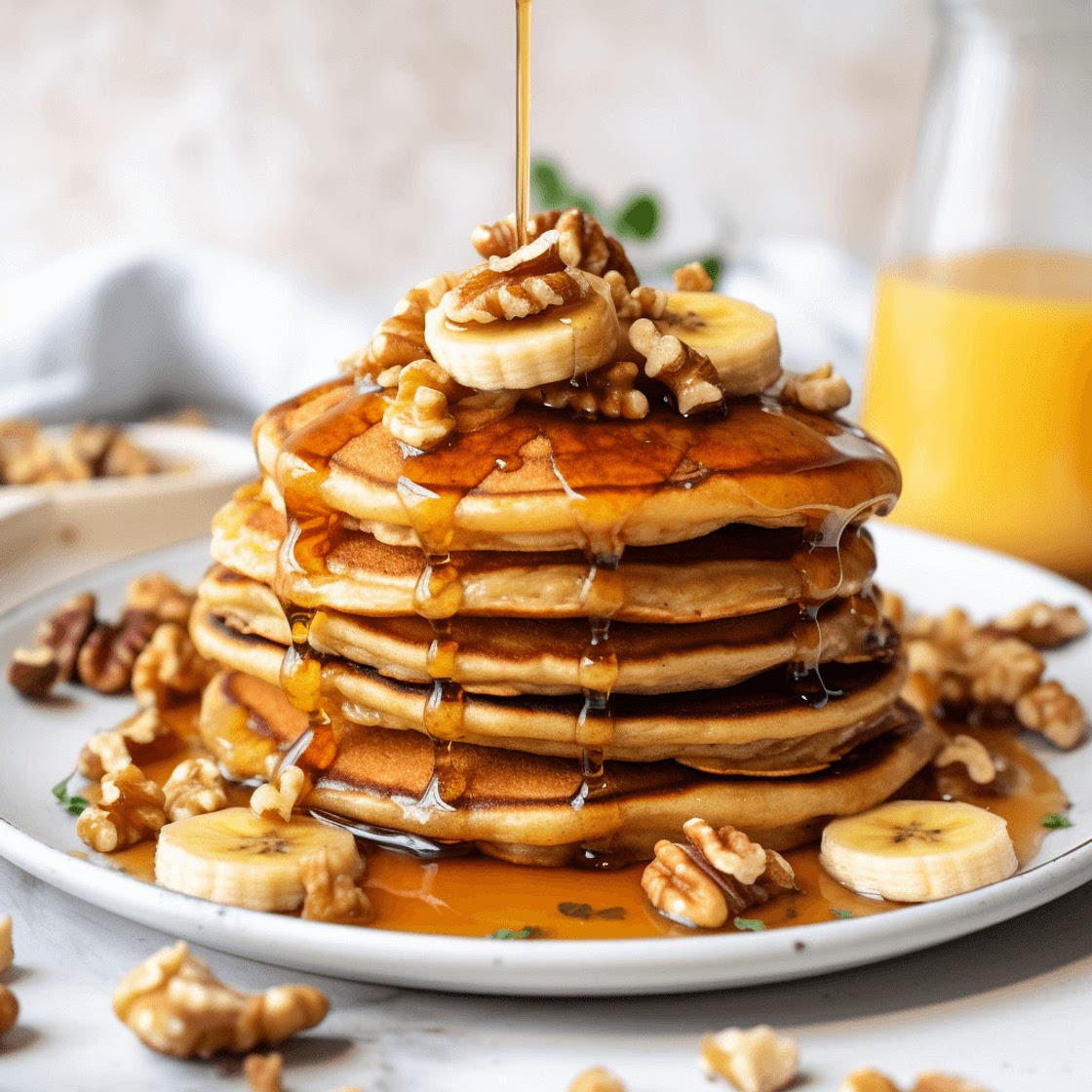 Banana Oat Pancakes