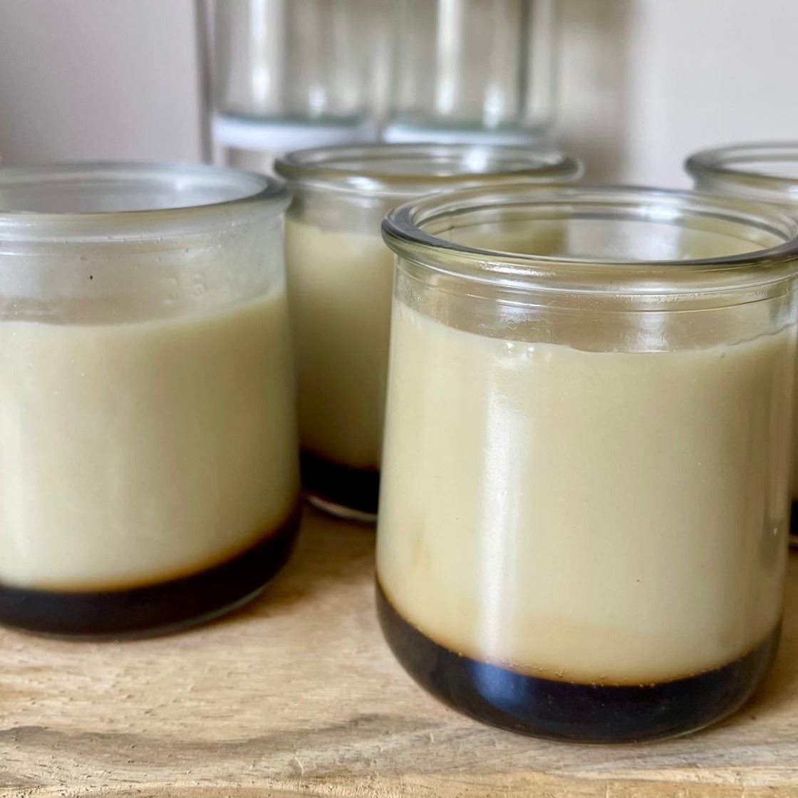 Purin vegan (Japanese custard pudding)