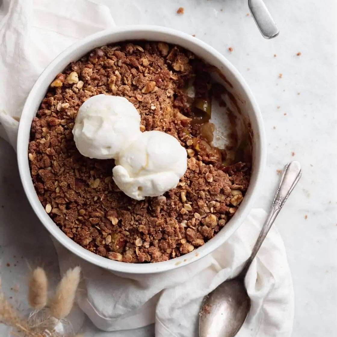Maple apple walnut crisp 