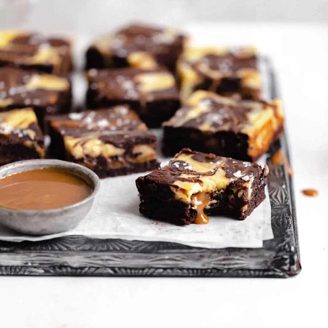 Dulce de Leche cheesecake brownies 