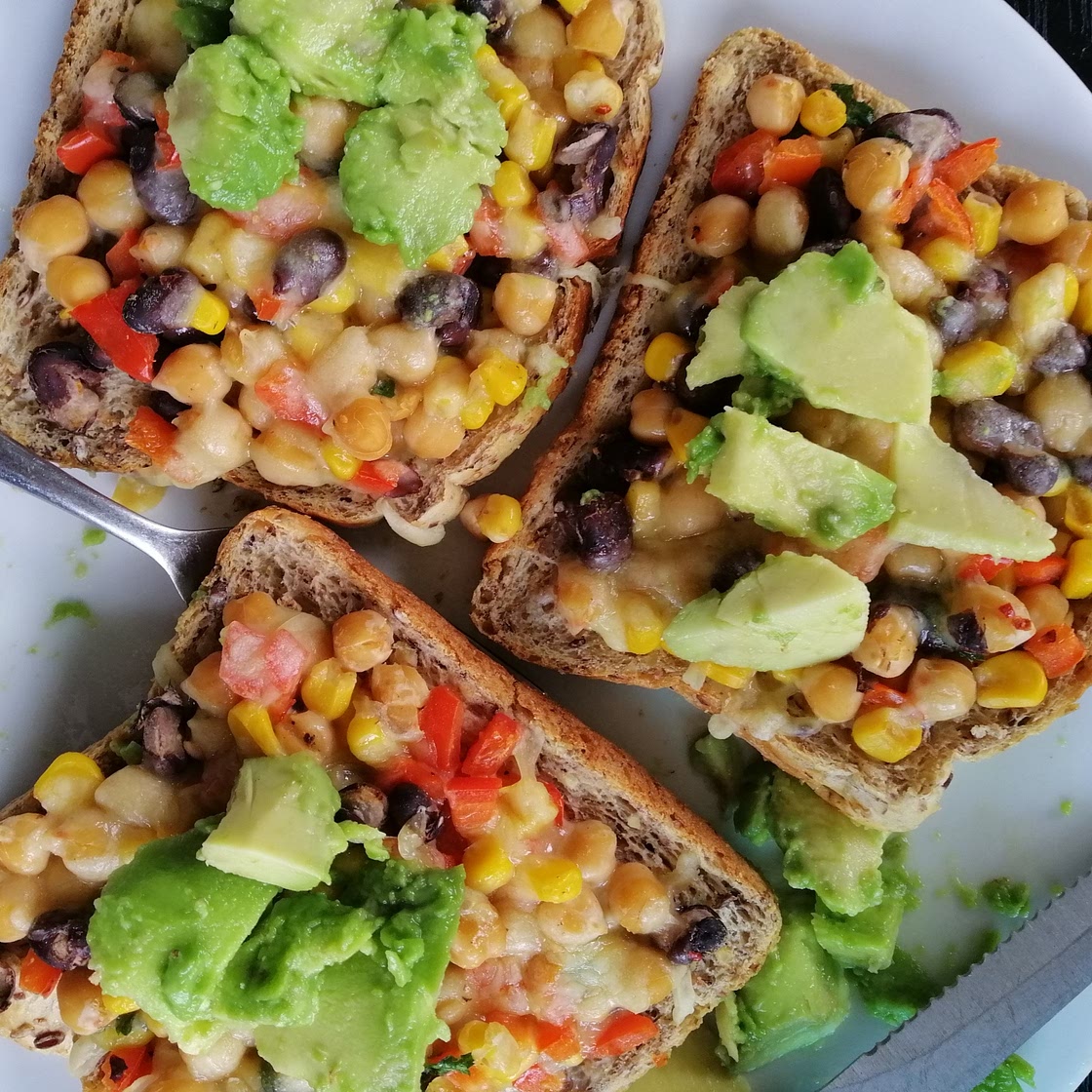 Bean, corn, and quinoa salad
