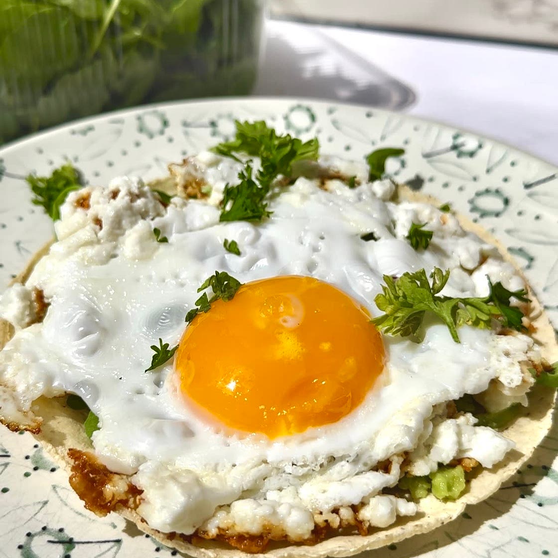 Crispy Feta Fried Eggs