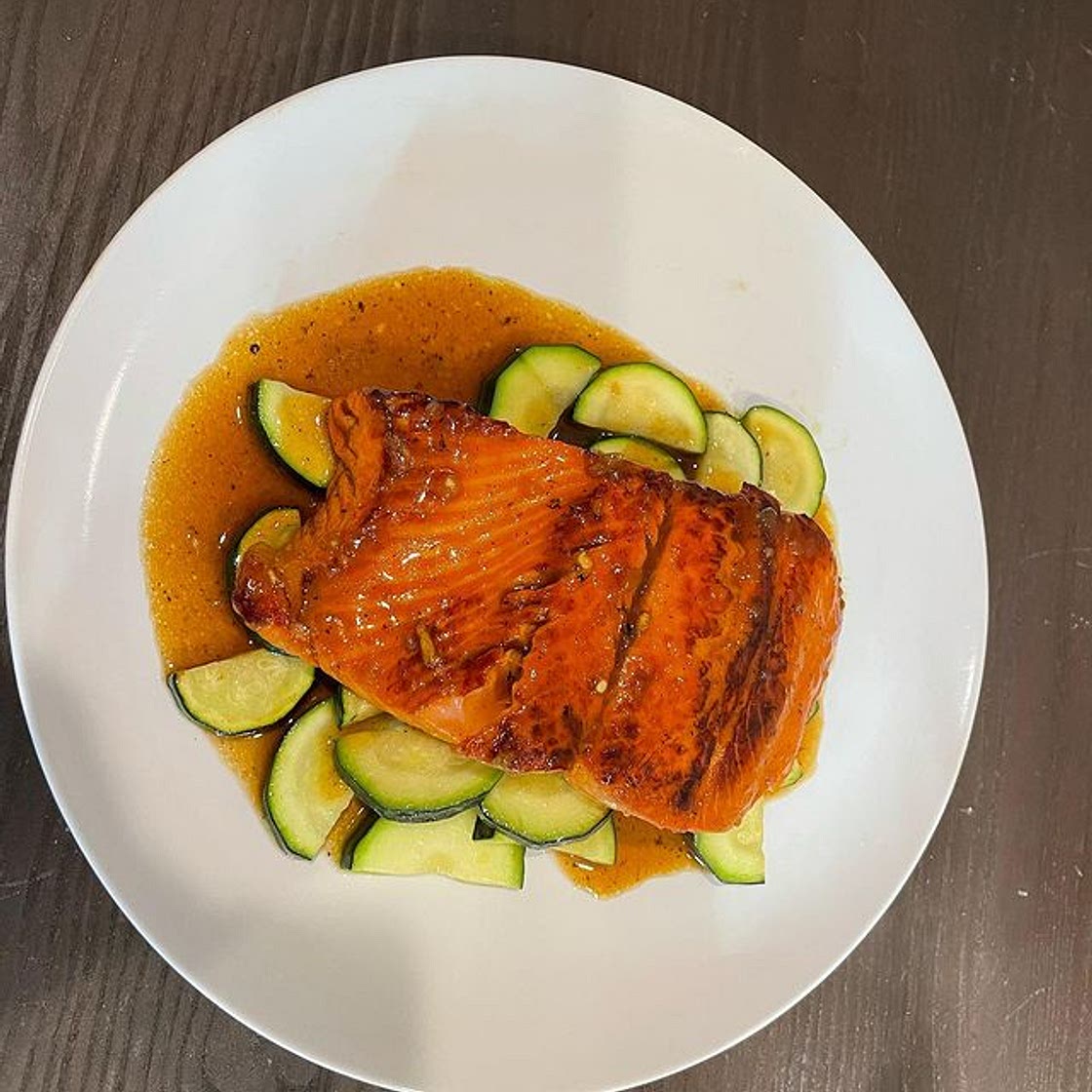 Maple Bourbon Salmon