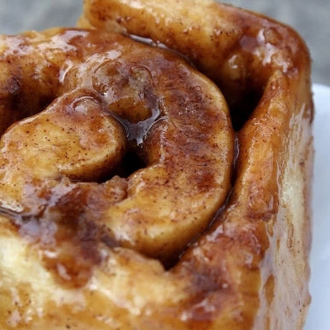 Triple glazed cinnamon buns