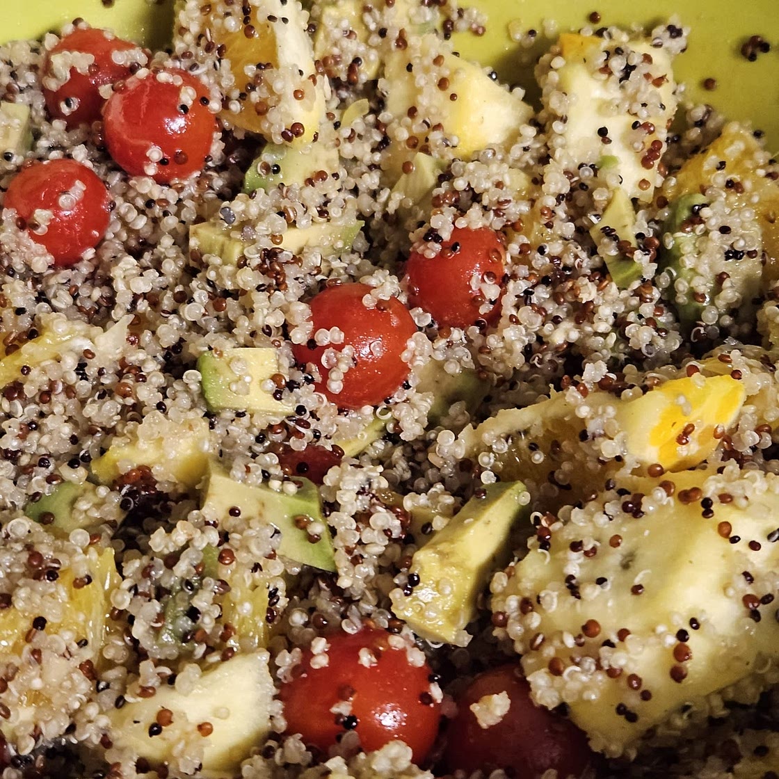 Citrus Chicken Quinoa Salad with Avocado & Orange