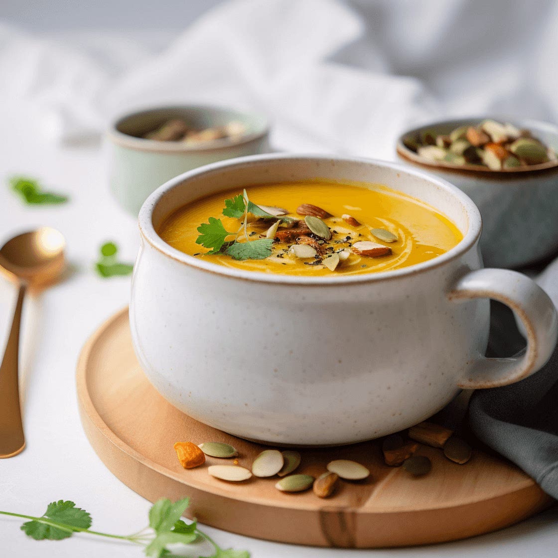 Creamy Coconut Curry Butternut Squash Soup