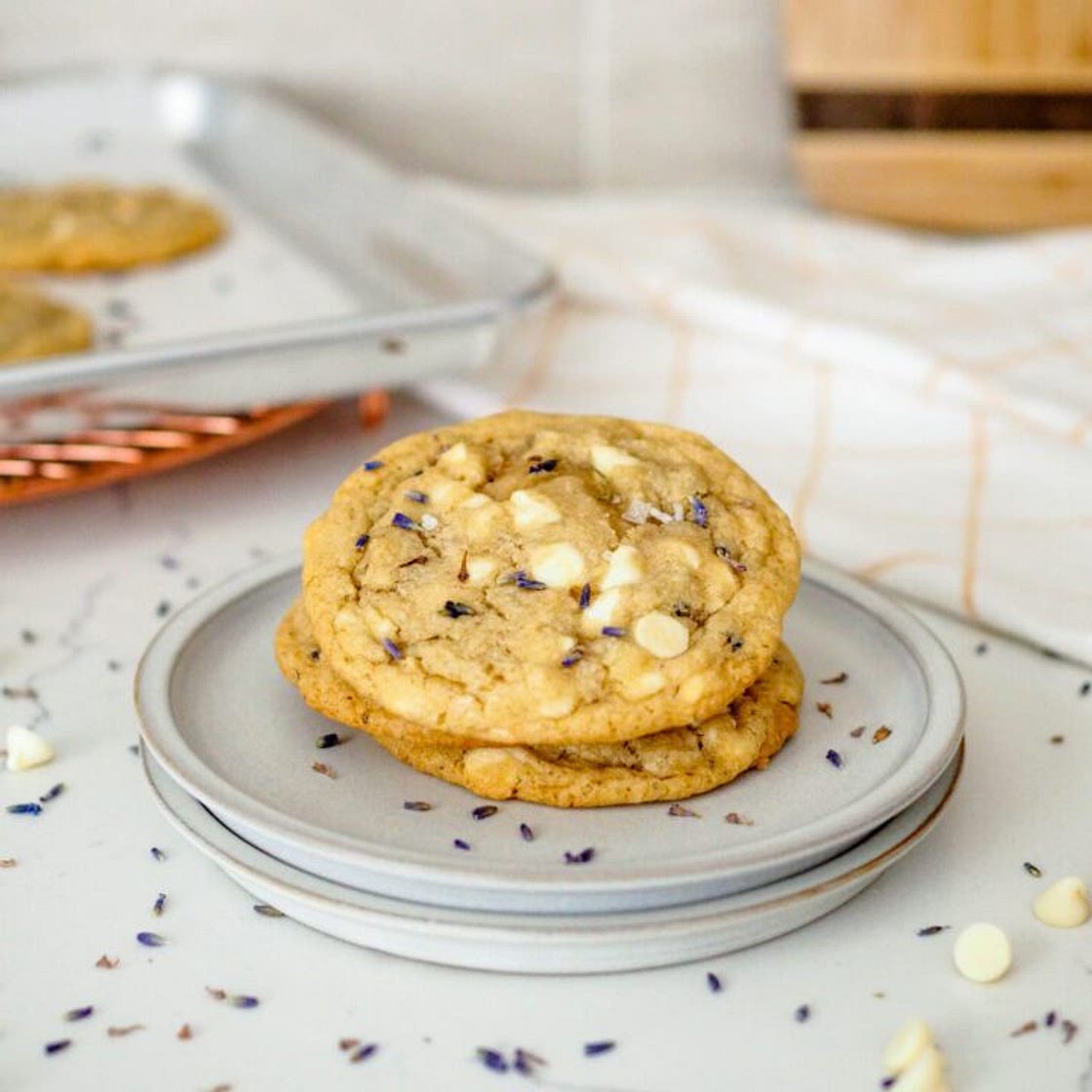 Lavender Chocolate Chip Cookies