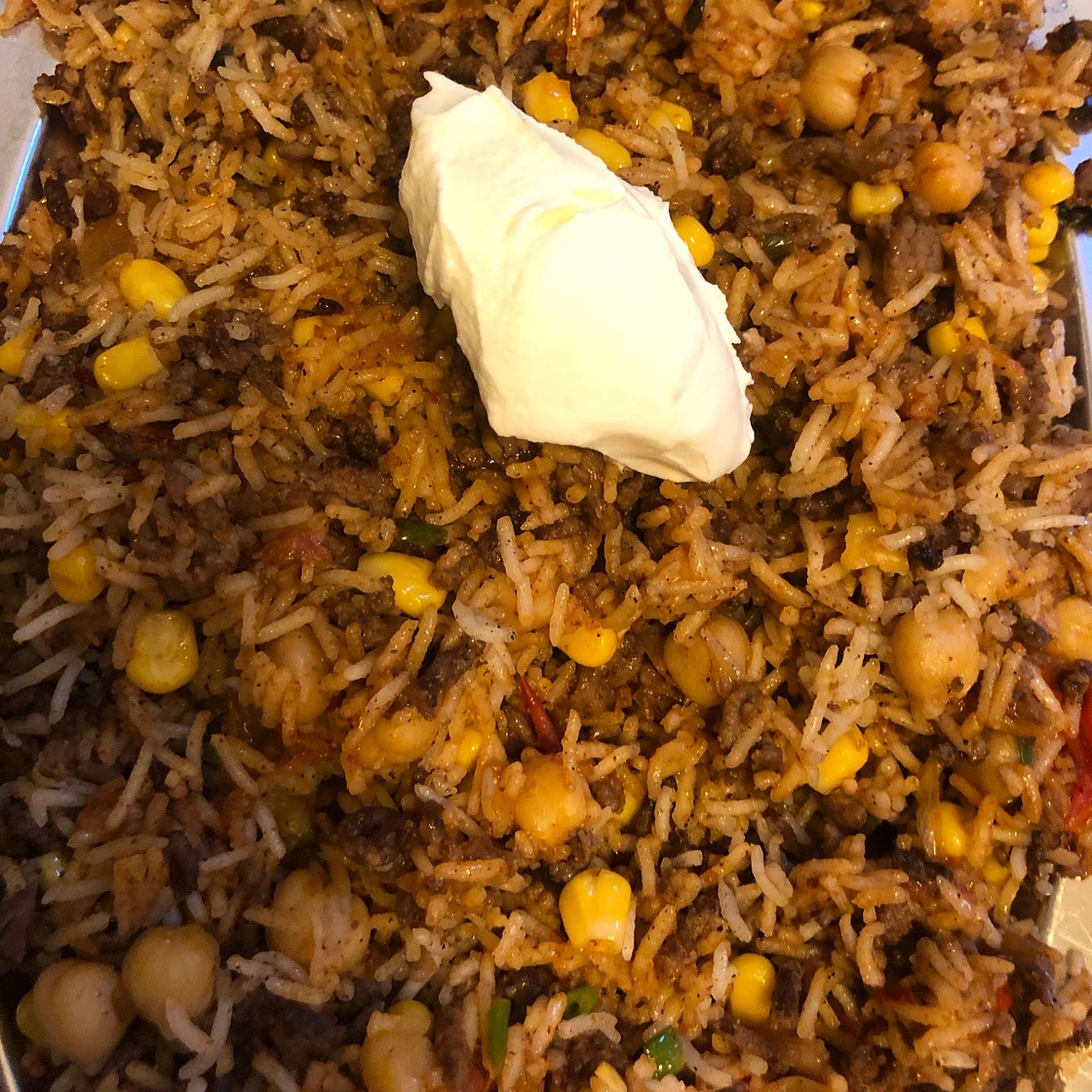 Tex Mex Ground Beef Skillet