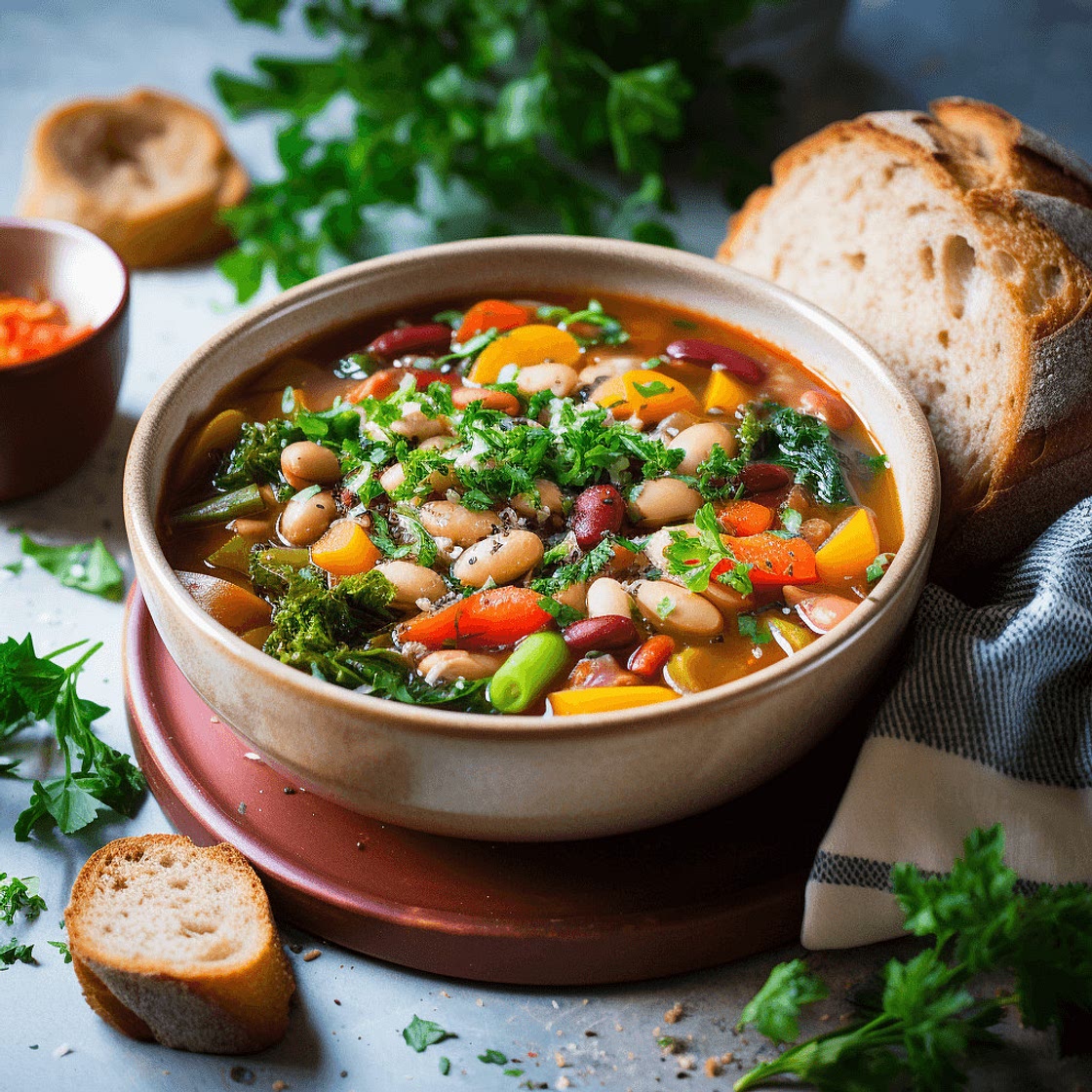 Hearty Vegetable and Bean Soup
