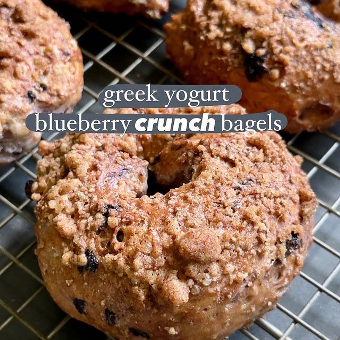 My latest favorite yogurt dough creation: higher-protein blueber