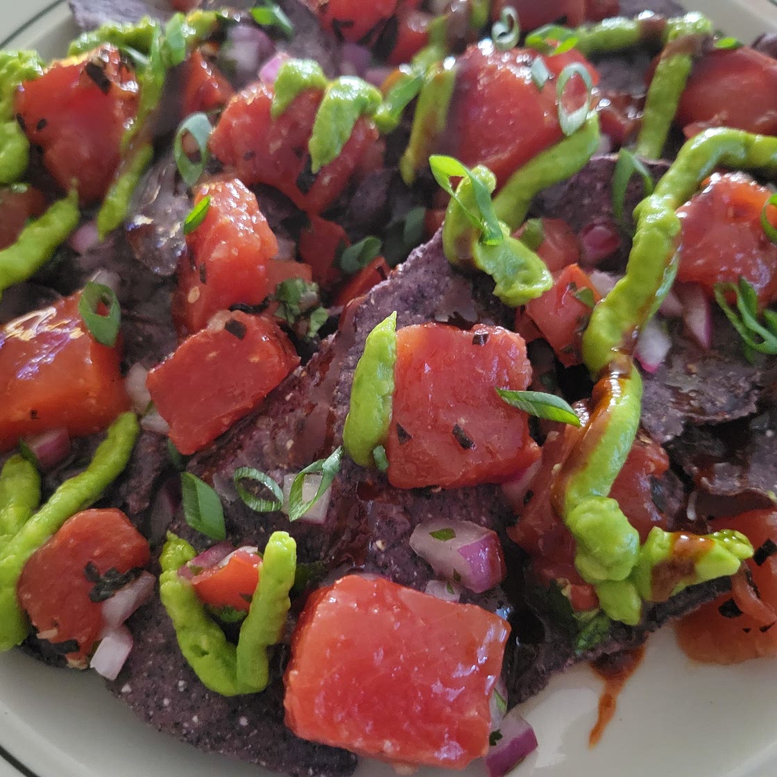 Vegan Tuna Nachos(Copycat of Frenchy's Rockaway Grills recipe)