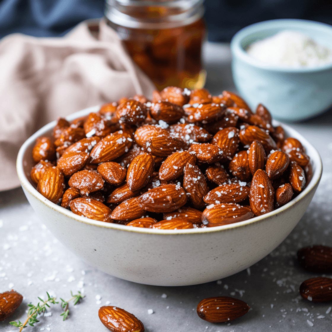 Spicy Roasted Almonds with Honey and Sea Salt — Chompions