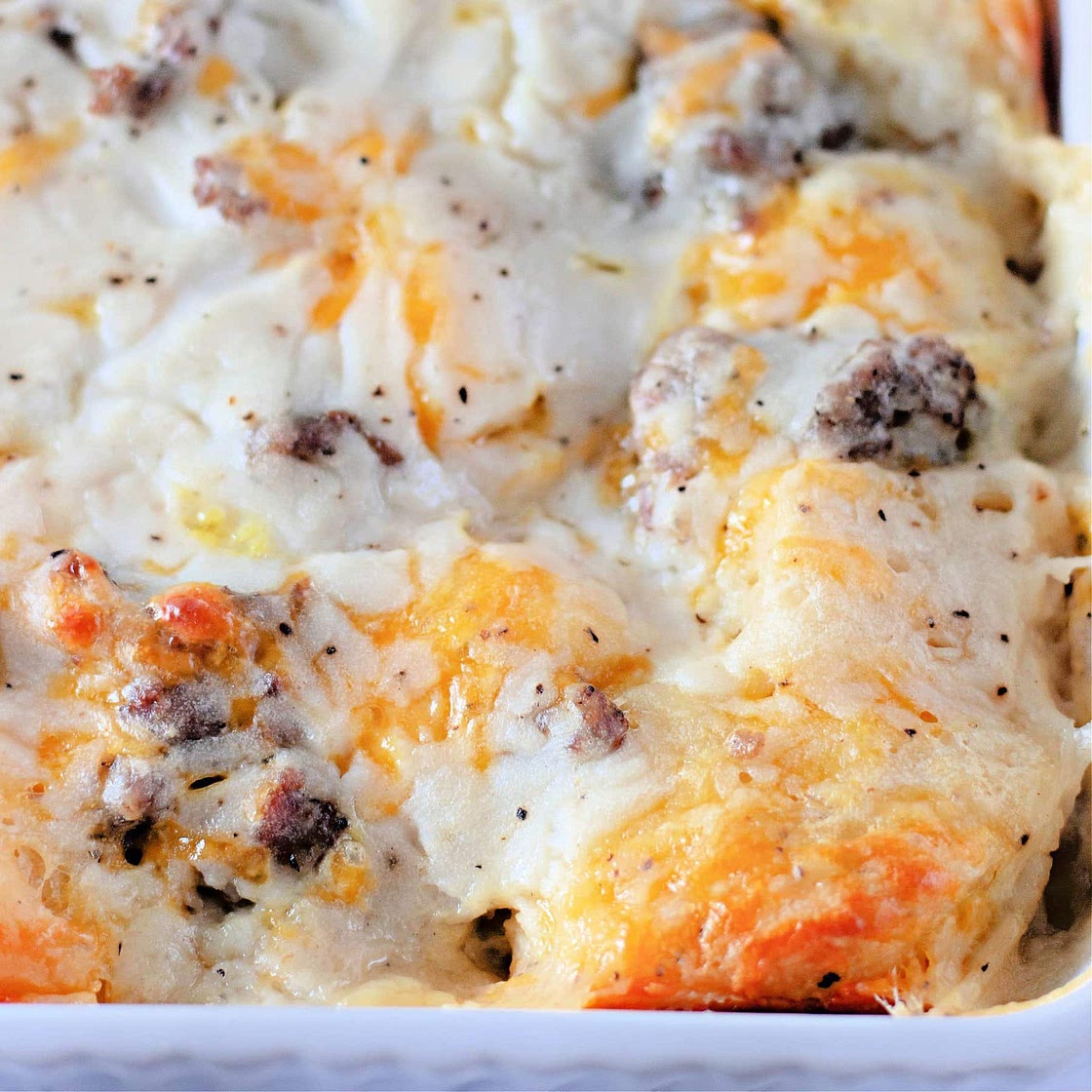 Biscuits and Gravy Casserole