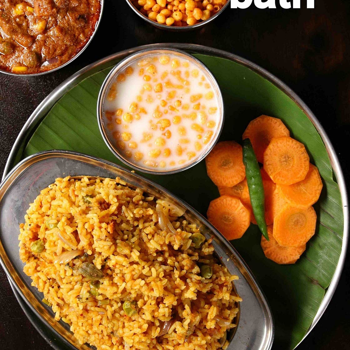 tomato bath recipe | tomato pulao recipe | tomato rice bath | tomato bhath
