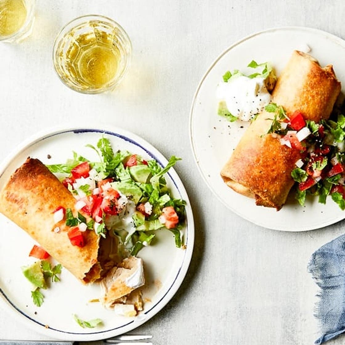 Chicken Chimichangas (Air Fryer or Baked)