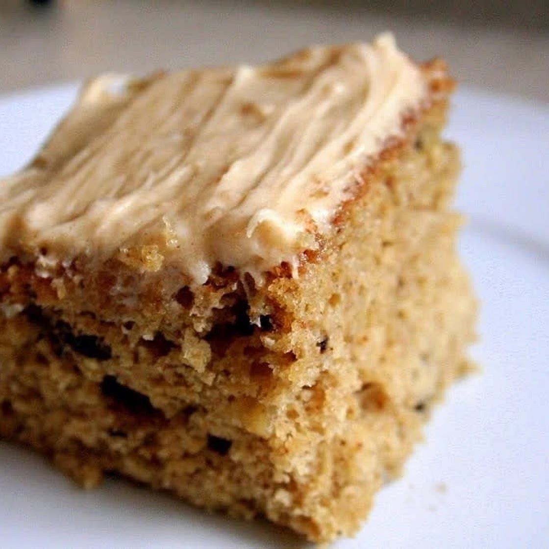 Apple sauce cake with cinnamon cream cheese frosting 