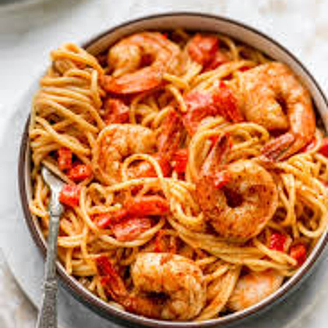 Shantae's shrimp pasta