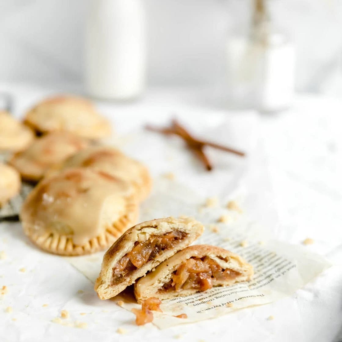Mini apple pies with maple frosting 