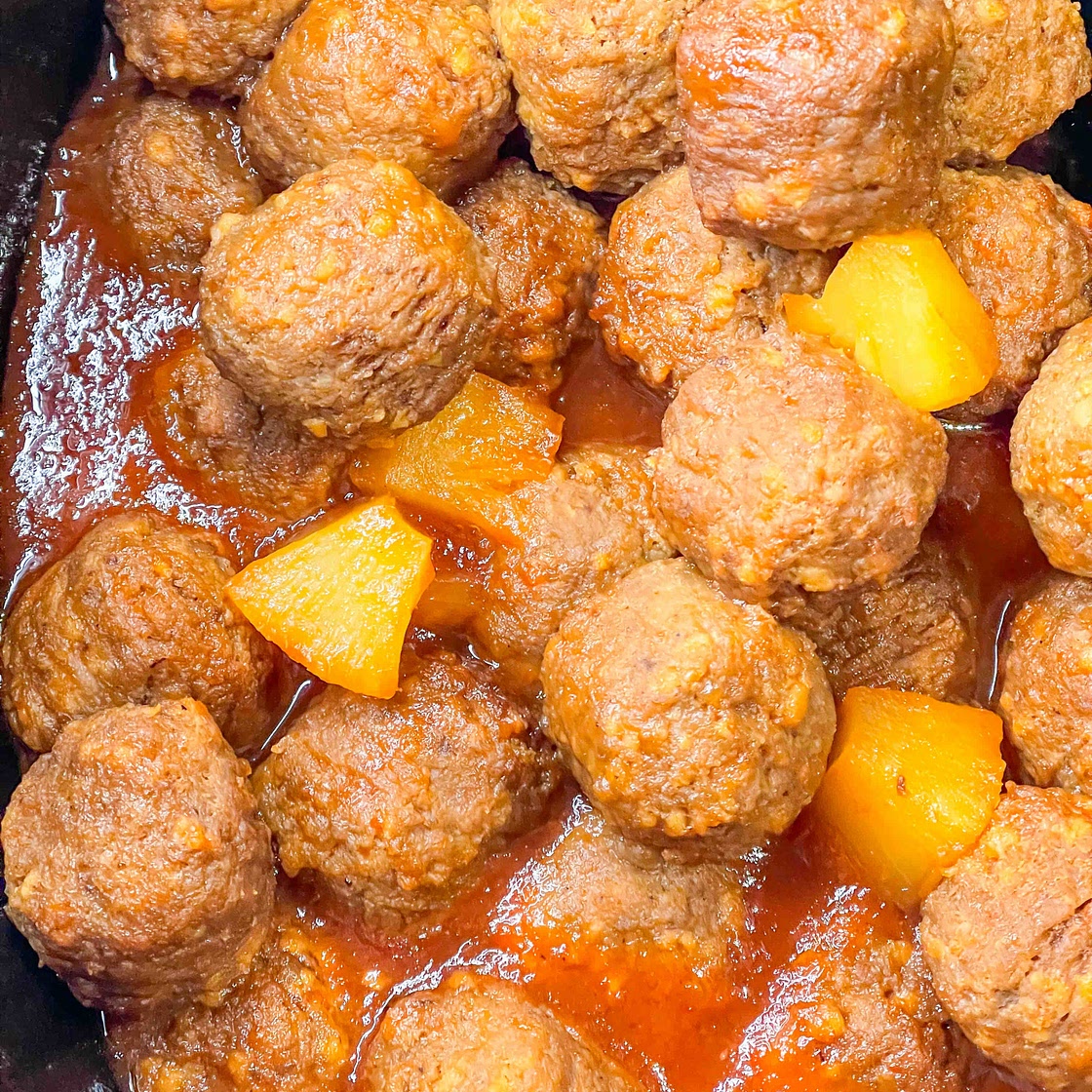 Crock Pot Sweet and Sour Meatballs 
