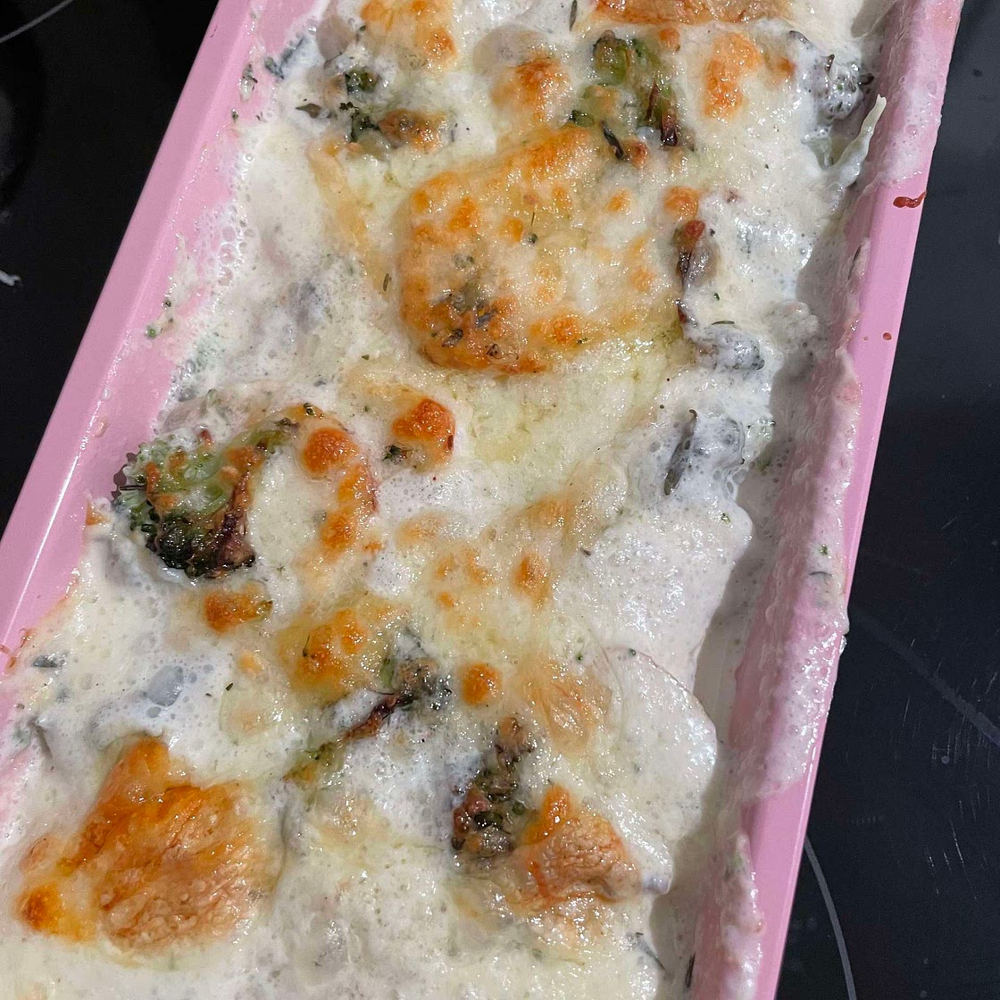 Kartoffel-Käse-Auflauf mit Brokkoli
